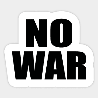No war Sticker